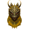 Demon with horns