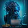 BLACK WOMAN DREADLOCKS