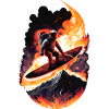 Surfing Astronaut