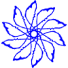 Random patterns circled Vectorgraphic
