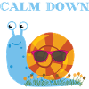 Calm Down Snail T-shirt Hoodie Design Chill