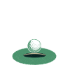Regardez-vous mon putt? Golfing Golf
