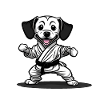 Karate Dog Funny