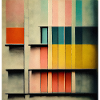 Bauhaus - Pastel architectural illustration
