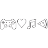 Game Love Music Pizza