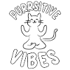 Funny Purring Vibes Yoga Cat
