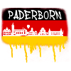 Paderborn, Germany, Flag, Graffiti,Skyline