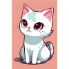 Funny cute cat