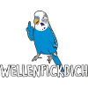 Wellenfickdich blau