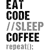 Eat Code Sleep Coffee Repeat
