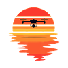 Retro dronepilot - Vintage Sunset Aviator Flyings
