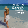 Femme sur la plage