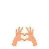 cœur avec les doigts