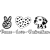 Peace love dalmatian