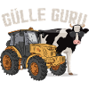 Cow Tractor Funny Farmer Manure