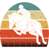 RETRO PFERDEDESIGN I REITEN