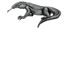 Komodo dragon I Komodo dragon motif for reptiles
