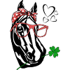 Pferd mit Brille