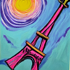 Paris Eiffel Tower van gogh