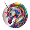 Regenbogen Einhorn