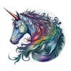 Einhorn Aquarell