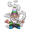 Funny Gnome Smoking A Joint