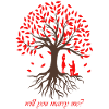 Heiratsantrags Baum der Liebe Lebens