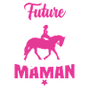 Future cavalière comme maman