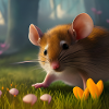 Souris au crocus