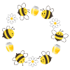 Bee wreath