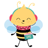 Bee with Walkman