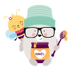 Bear with bee