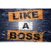 Like a Boss saying lettering
