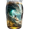 Surfen im Bierglas