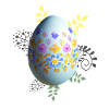 Floral Easter Egg