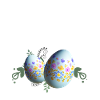 Frohe Ostern Osterei Deko