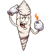 Funny Cartoon Joint With Lighter