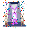 Rabbit Party on the catwalk