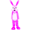 Lapin à fourrure rose