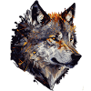 Geometric Wolf Head Abstract Polygonal