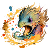 Rainbow Fire Dragon