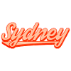 Sydney Retro Script Logo