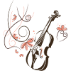 Violin Musician Blumenranke