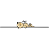 Lustige Katze mit Möwe
