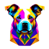 Bunter Schäferhund