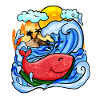 Baleine pastèque