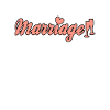 Marriage wedding lettering