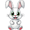 Funny cute bunny