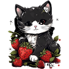 Cat Ragamuffin Strawberry Gift