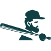 Baseball Spieler Logo